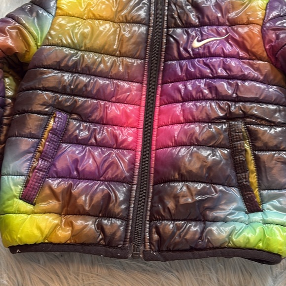 Nike Multicolor Puffer Jacket sz 24 Months - Picture 4 of 8